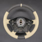 Griffowl Steering Wheel Cover for Bespoke Hatchback Dodge Sprinter 2010-2013. Griffowl's interior mod with hand-sewn DIY steering wheel kit.