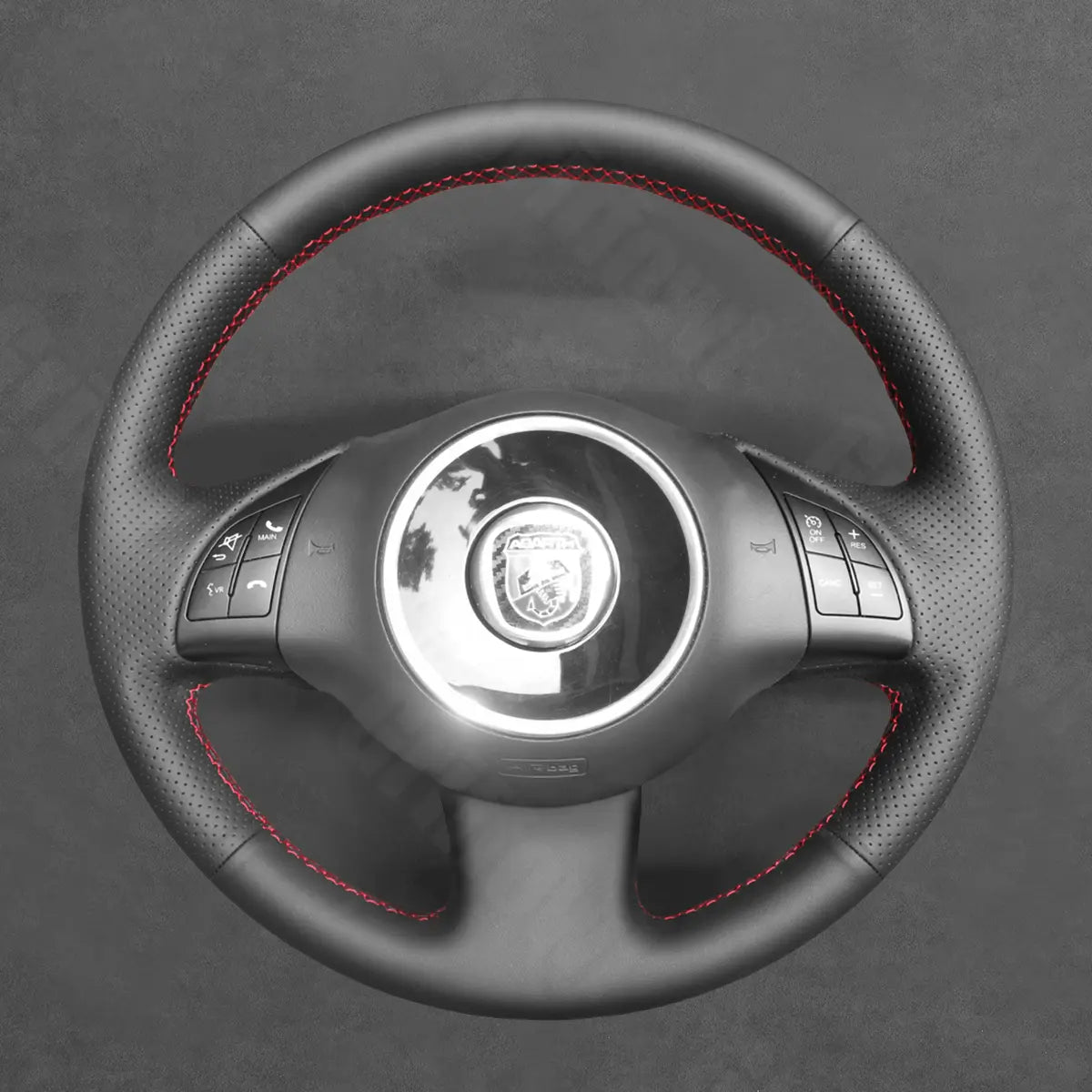 Griffowl Steering Wheel Cover for Bespoke Hatchback Fiat 500 2008-2012. Perfect grip with our steering wheel wrap and custom interior touch.
