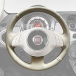 Griffowl Steering Wheel Cover for Bespoke Hatchback Fiat 500 2008-2012. Perfect grip with our steering wheel wrap and custom interior touch.