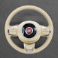 Griffowl Steering Wheel Cover for Bespoke Hatchback Fiat 500 500C 2016-2021. Perfect grip with our steering wheel wrap and custom interior touch.