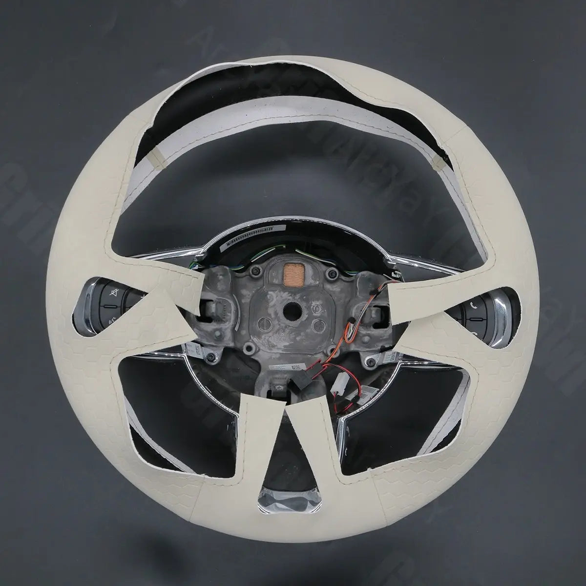 Griffowl Steering Wheel Cover for Bespoke Hatchback Fiat 500 500C 2016-2021. Perfect grip with our steering wheel wrap and custom interior touch.