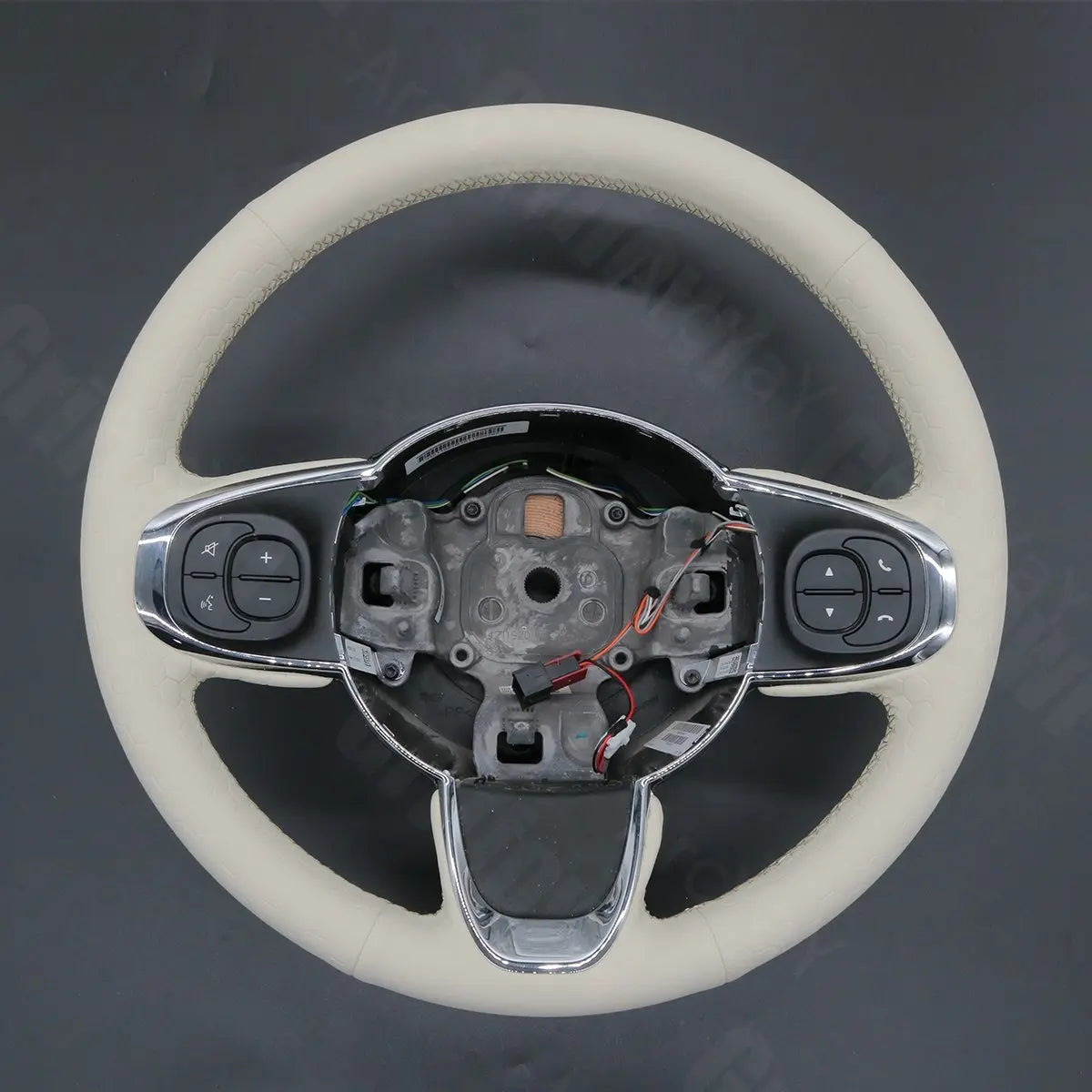 Griffowl Steering Wheel Cover for Bespoke Hatchback Fiat 500 500C 2016-2021. Perfect grip with our steering wheel wrap and custom interior touch.