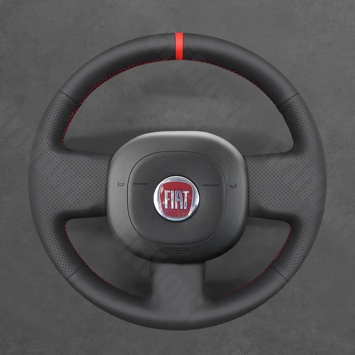 Griffowl Steering Wheel Cover for Bespoke Hatchback Fiat Panda 2012-2024. Perfect grip with our steering wheel wrap and custom interior touch.