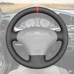 Griffowl Steering Wheel Cover for Bespoke Ford Fiesta Mk4 Puma 1995-2002. Hand-sewn kit for drivers seeking precision and comfort.