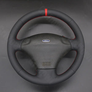 Griffowl Steering Wheel Cover for Bespoke Ford Fiesta Mk4 Puma 1995-2002. Hand-sewn kit for drivers seeking precision and comfort.
