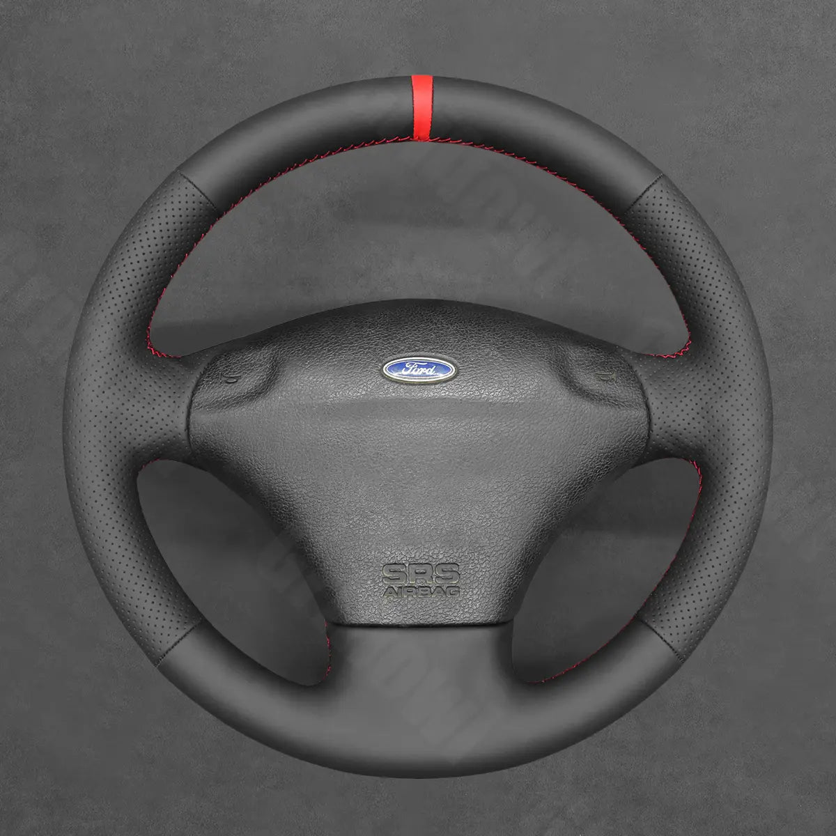 Griffowl Steering Wheel Cover for Bespoke Ford Fiesta Mk4 Puma 1995-2002. Hand-sewn kit for drivers seeking precision and comfort.
