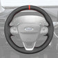 Griffowl Steering Wheel Cover for Bespoke Hatchback Ford Fiesta Mk8 Focus Mk4 Puma Transit Mk8 Courier Custom Tourneo Courier Custom Tourneo Courier Bronco Sport Escape Kuga III Puma Custom Maverick 2012-2024. Compact, hand-sewn DIY wrap for quick interior mods and grip upgrade.
