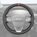 Griffowl Steering Wheel Cover for Bespoke Hatchback Ford Fiesta Mk8 Focus Mk4 Puma Transit Mk8 Courier Custom Tourneo Courier Custom Tourneo Courier Bronco Sport Escape Kuga III Puma Custom Maverick 2012-2024. Compact, hand-sewn DIY wrap for quick interior mods and grip upgrade.