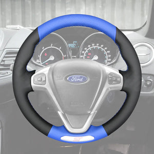Griffowl Steering Wheel Cover for Bespoke Hatchback Ford Fiesta ST Mk6 2012-2017. For refined interior upgrades using our wrap and stitch kit.