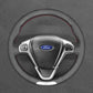 Griffowl Steering Wheel Cover for Bespoke Hatchback Ford Fiesta ST Mk6 2012-2017. For refined interior upgrades using our wrap and stitch kit.