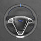 Griffowl Steering Wheel Cover for Bespoke Hatchback Ford Fiesta ST Mk6 2012-2017. For refined interior upgrades using our wrap and stitch kit.
