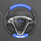 Griffowl Steering Wheel Cover for Bespoke Hatchback Ford Fiesta ST Mk6 2012-2017. For refined interior upgrades using our wrap and stitch kit.