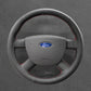 Griffowl Steering Wheel Cover for Bespoke Hatchback Ford Focus Mk2 Focus CC C-MAX Transit Mk5 Transit Connect Tourneo Connect 2003-2013. Compact, hand-sewn DIY wrap for quick interior mods and grip upgrade.