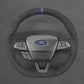 Griffowl Steering Wheel Cover for Bespoke Ford Focus Mk3 ST-Line Focus Mk3 Escape Kuga ST RS 2015-2018. Hand-sewn DIY kit blends grip, function, and style inside.