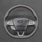 Griffowl Steering Wheel Cover for Bespoke Ford Focus Mk3 ST-Line Focus Mk3 Escape Kuga ST RS 2015-2018. Hand-sewn DIY kit blends grip, function, and style inside.