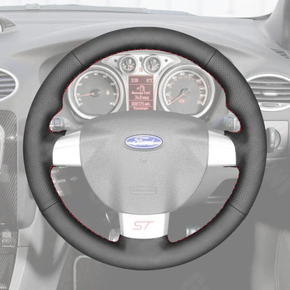Griffowl Steering Wheel Cover for Bespoke Hatchback Ford Focus ST Focus RS Mk2 2005-2011. Elevate your interior with Griffowl's wrap and stitch kit.