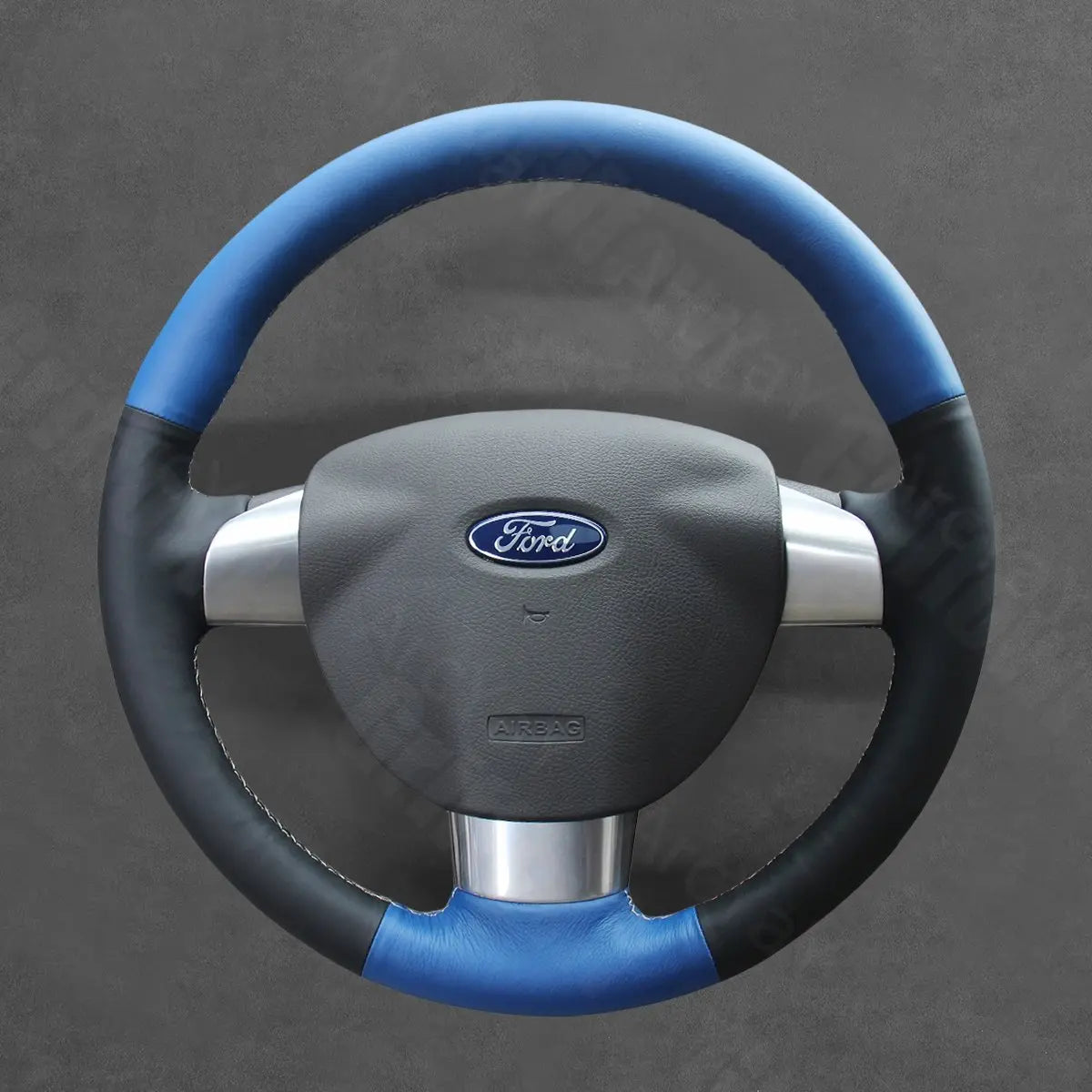 Griffowl Steering Wheel Cover for Bespoke Hatchback Ford Focus ST Focus RS Mk2 2005-2011. Elevate your interior with Griffowl's wrap and stitch kit.