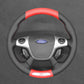 Griffowl Steering Wheel Cover for Bespoke Hatchback Ford Focus ST Mk3 2012-2014. For refined interior upgrades using our wrap and stitch kit.