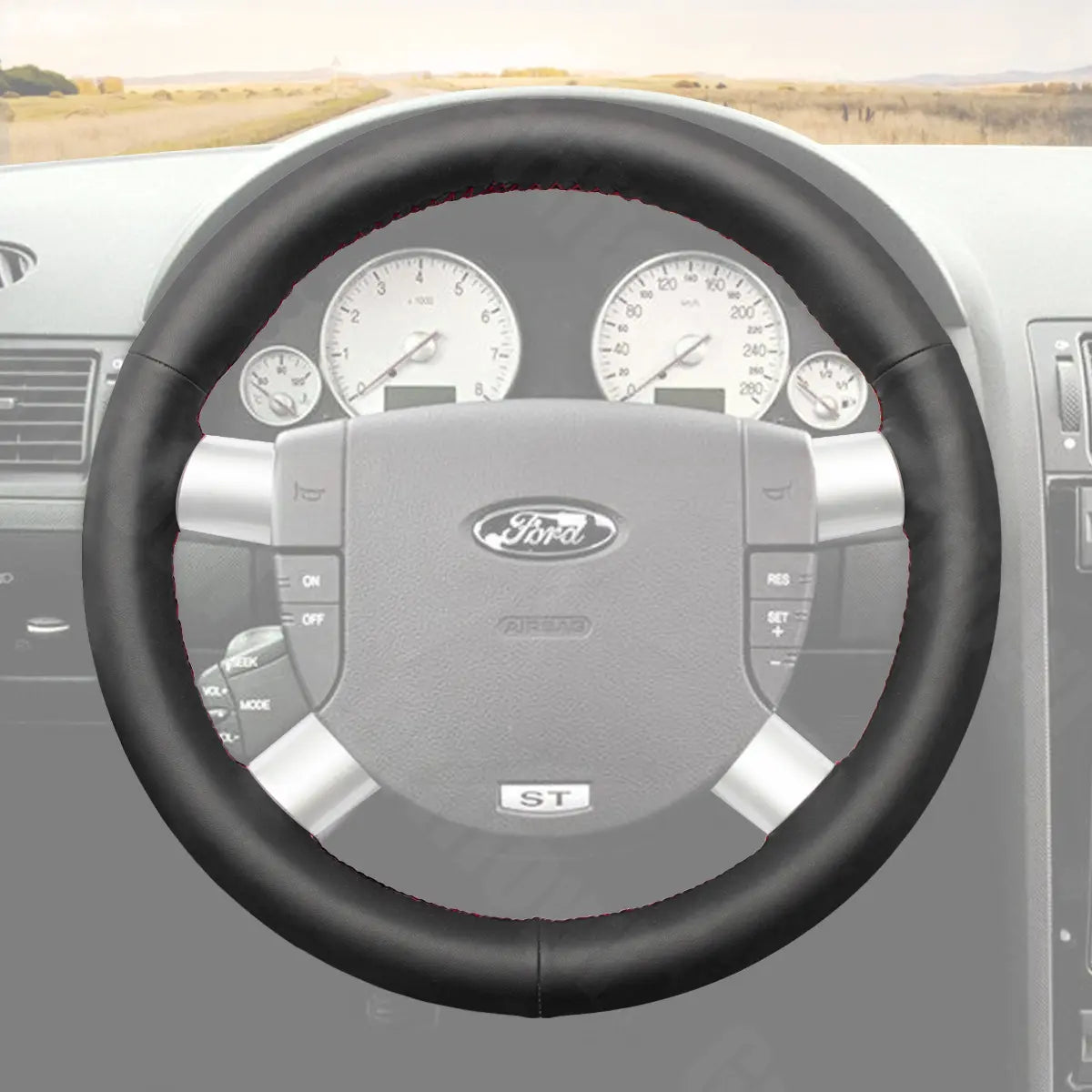 Griffowl Steering Wheel Cover for Bespoke Ford Galaxy Galaxy Mondeo Mk3 2000-2006. Perfect grip with our steering wheel wrap and custom 
