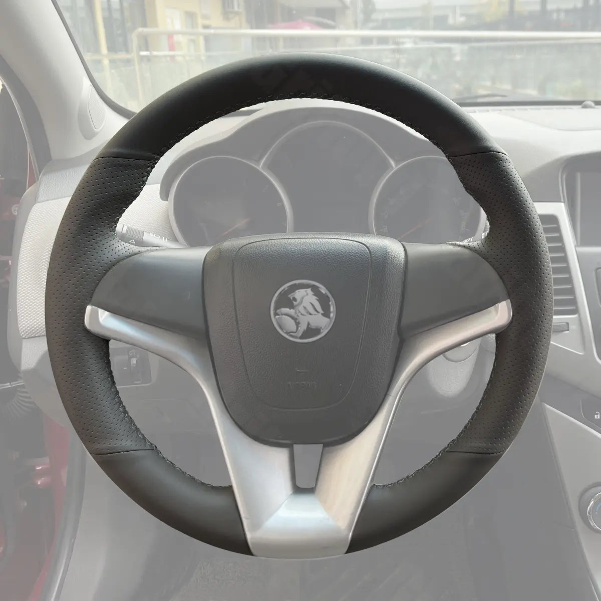 Griffowl Steering Wheel Cover for Bespoke Hatchback Holden Barina 2011-2018. Perfect grip with our steering wheel wrap and custom interior touch.
