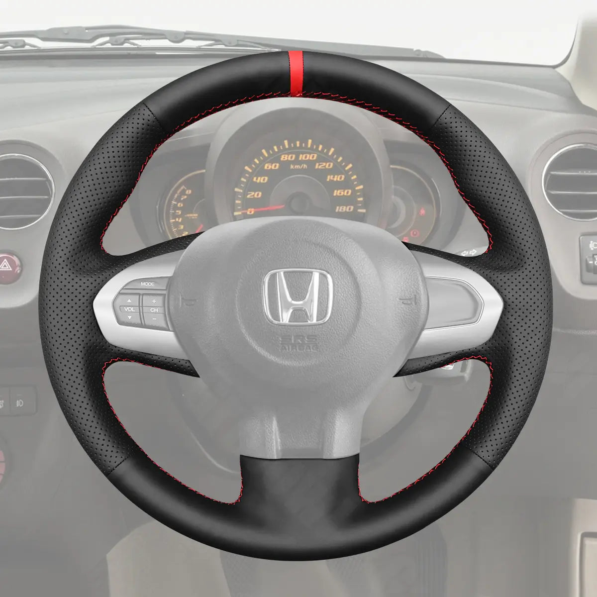 Griffowl Steering Wheel Cover for Bespoke Hatchback Honda Brio 2011-2024. Perfect grip with our steering wheel wrap and custom interior touch.