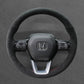 Griffowl Steering Wheel Cover for Bespoke Hatchback Honda Civic 11 2022-2025. Griffowl's interior mod with hand-sewn DIY steering wheel kit.