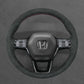 Griffowl Steering Wheel Cover for Bespoke Hatchback Honda Civic 11 2022-2025. Griffowl's interior mod with hand-sewn DIY steering wheel kit.