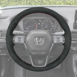 Griffowl Steering Wheel Cover for Bespoke Hatchback Honda Civic 11 2022-2025. Griffowl's interior mod with hand-sewn DIY steering wheel kit.