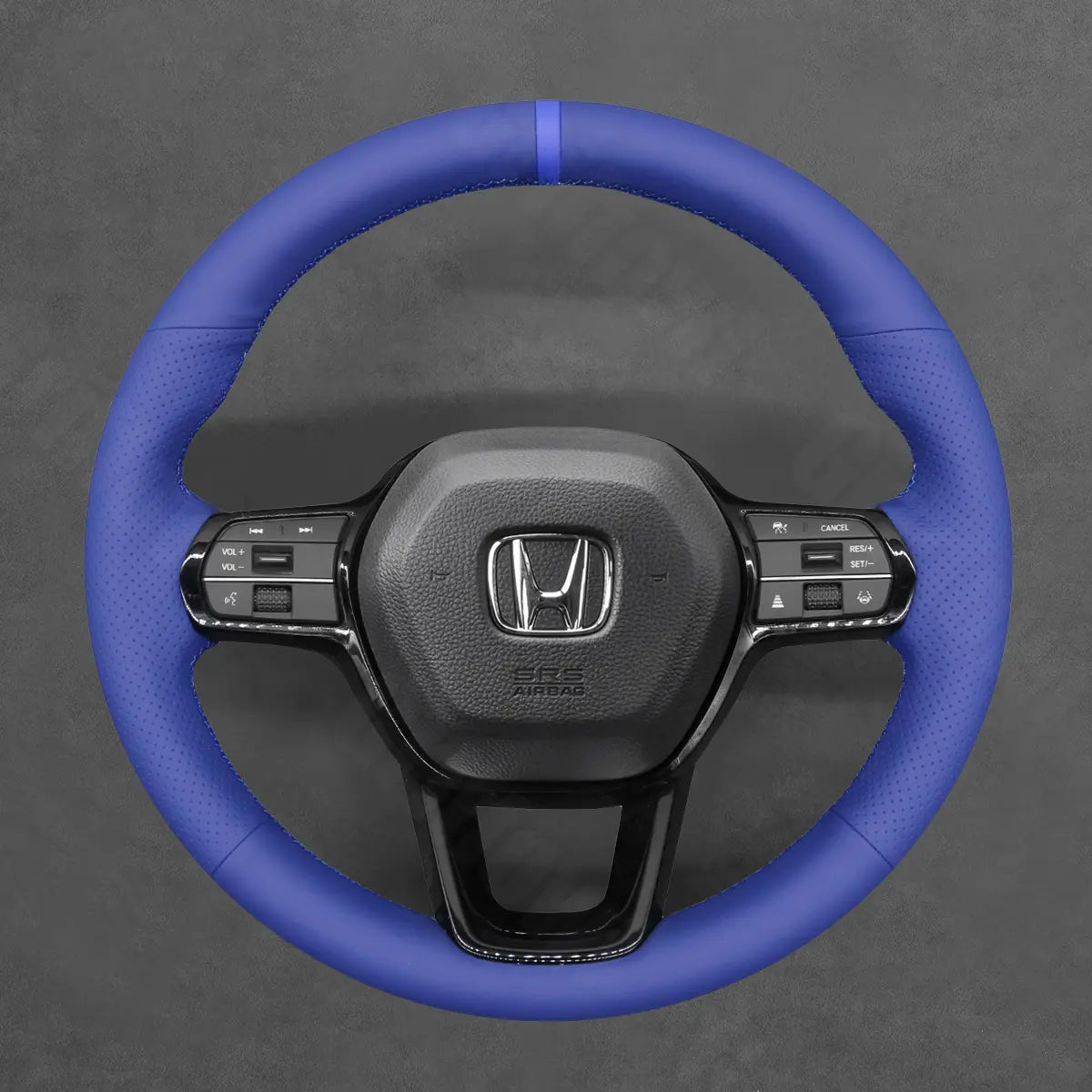 Griffowl Steering Wheel Cover for Bespoke Hatchback Honda Civic 11 2022-2025. Griffowl's interior mod with hand-sewn DIY steering wheel kit.