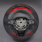 Griffowl Steering Wheel Cover for Bespoke Hatchback Honda Civic 11 2022-2025. Griffowl's interior mod with hand-sewn DIY steering wheel kit.