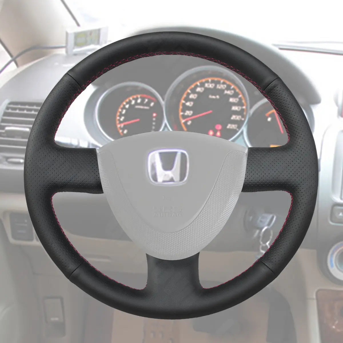 Griffowl Steering Wheel Cover for Bespoke Hatchback Honda Jazz 2001-2005. Perfect grip with our steering wheel wrap and custom interior touch.
