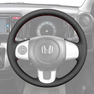 Griffowl Steering Wheel Cover for Bespoke Hatchback Honda N-Box N-WGN N-Van 2012-2019. Elevate your interior with Griffowl's wrap and stitch kit.