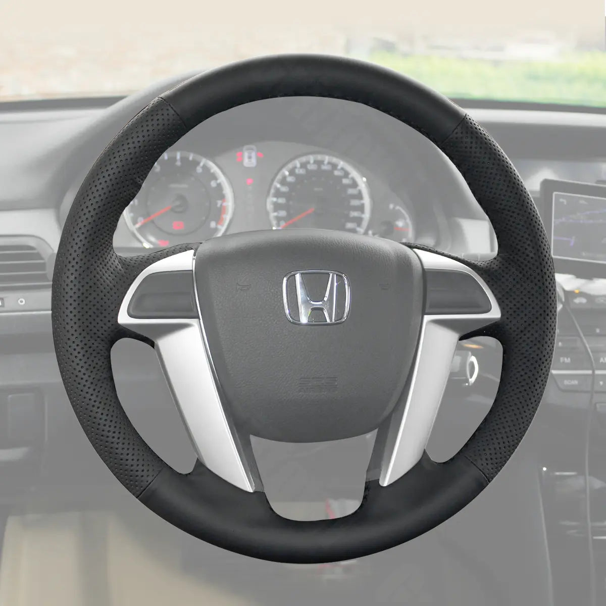 Griffowl Steering Wheel Cover for Bespoke Hatchback Honda Odyssey 2011-2017. Perfect grip with our steering wheel wrap and custom interior touch.