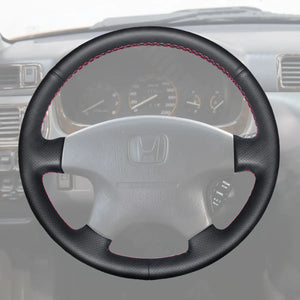 Griffowl Steering Wheel Cover for Bespoke Hatchback Honda Odyssey Shuttle 1998-2001. Hand-sewn kit for drivers seeking precision and comfort.