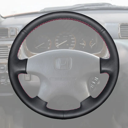 Griffowl Steering Wheel Cover for Bespoke Hatchback Honda Odyssey Shuttle 1998-2001. Hand-sewn kit for drivers seeking precision and comfort.