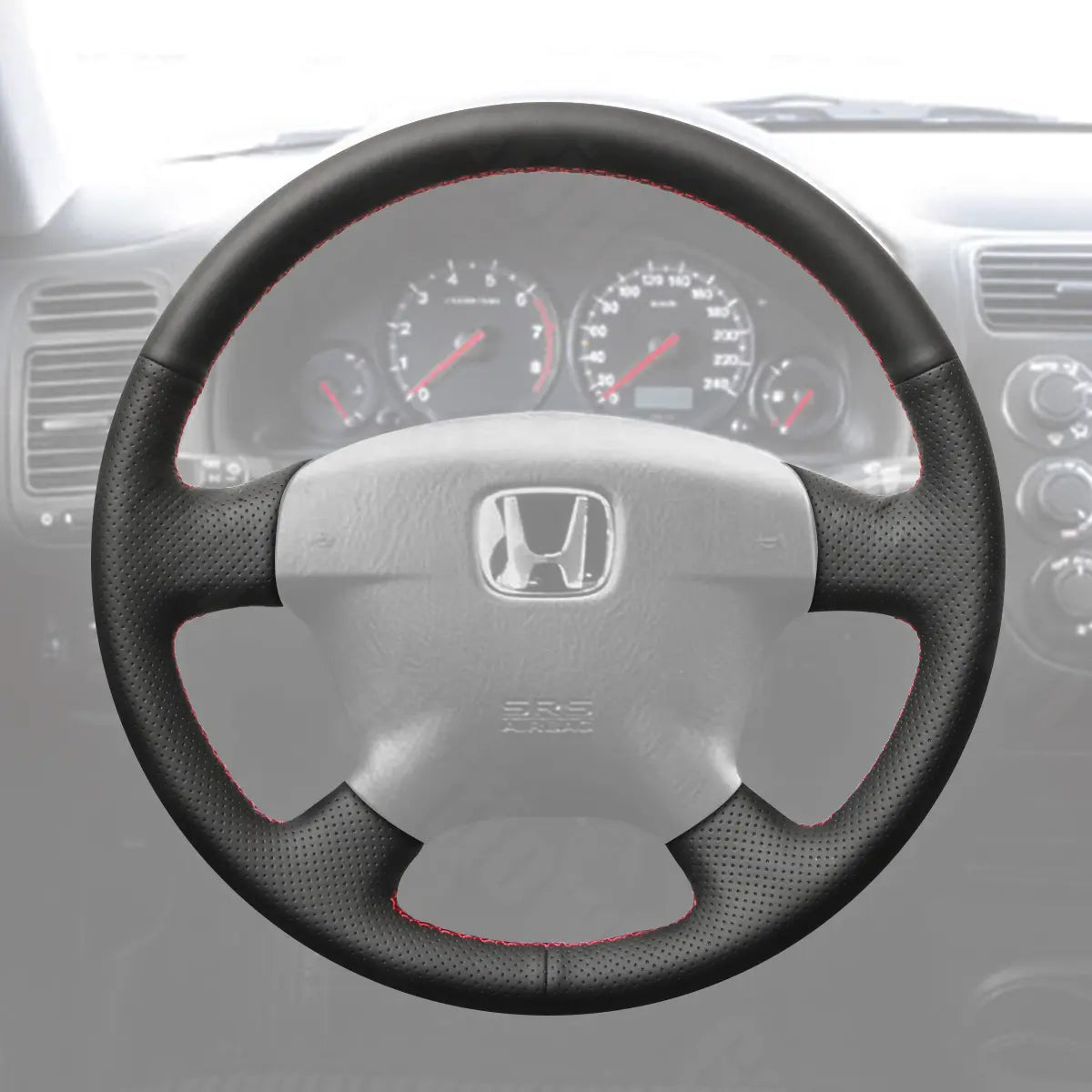 Griffowl Steering Wheel Cover for Bespoke Hatchback Honda Odyssey Stream 2000-2004. Hand-sewn kit for drivers seeking precision and comfort.