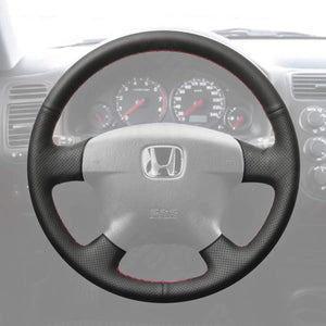 Griffowl Steering Wheel Cover for Bespoke Hatchback Honda Odyssey Stream 2000-2004. Hand-sewn kit for drivers seeking precision and comfort.