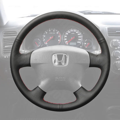 Griffowl Steering Wheel Cover for Bespoke Hatchback Honda Odyssey Stream 2000-2004. Hand-sewn kit for drivers seeking precision and comfort.