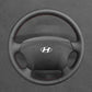 Griffowl Steering Wheel Cover for Bespoke Hatchback Hyundai Entourage 2007-2008. For refined interior upgrades using our wrap and stitch kit.
