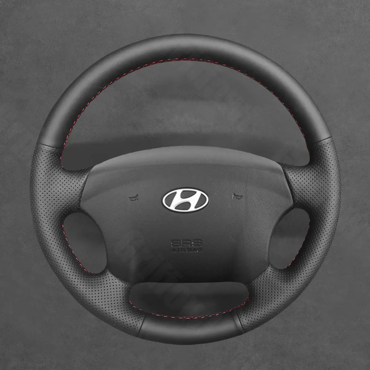 Griffowl Steering Wheel Cover for Bespoke Hatchback Hyundai Entourage 2007-2008. For refined interior upgrades using our wrap and stitch kit.
