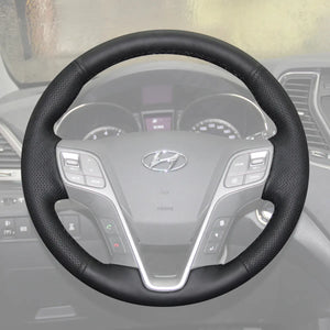 Griffowl Steering Wheel Cover for Bespoke Hatchback Hyundai H350 2015-2019. Perfect grip with our steering wheel wrap and custom interior touch.
