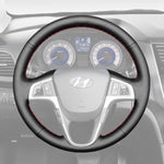 Griffowl Steering Wheel Cover for Bespoke Hatchback Hyundai i20 2008-2014. Perfect grip with our steering wheel wrap and custom interior touch.
