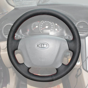 Griffowl Steering Wheel Cover for Bespoke Hatchback Kia Carens 2 Rondo 2006-2011. For refined interior upgrades using our wrap and stitch kit.

