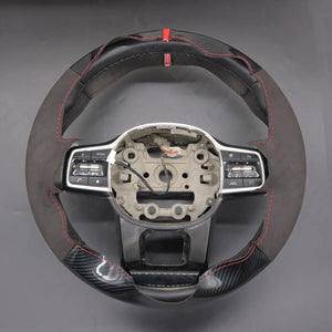 Griffowl Steering Wheel Cover for Bespoke Hatchback Kia Carnival 2024-2025. Perfect grip with our steering wheel wrap and custom interior touch.
