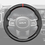 Griffowl Steering Wheel Cover for Bespoke Hatchback Kia Carnival 2024-2025. Perfect grip with our steering wheel wrap and custom interior touch.
