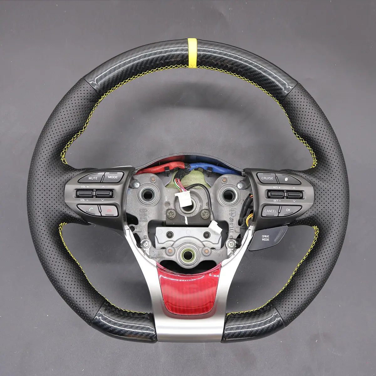 Griffowl Steering Wheel Cover for Bespoke Hatchback Kia Ceed Cee'd 2 GT 2015-2018. For refined interior upgrades using our wrap and stitch kit.
