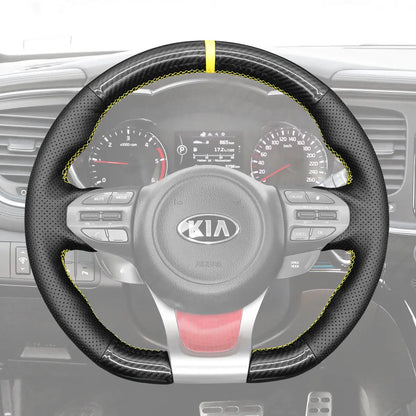 Griffowl Steering Wheel Cover for Bespoke Hatchback Kia Ceed Cee'd 2 GT 2015-2018. For refined interior upgrades using our wrap and stitch kit.
