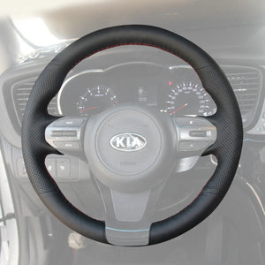 Griffowl Steering Wheel Cover for Bespoke Hatchback Kia Ceed Cee'd 2 GT 2015-2018. For refined interior upgrades using our wrap and stitch kit.
