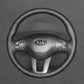 Griffowl Steering Wheel Cover for Bespoke Hatchback Kia Ceed Cee'd 2009-2013. Griffowl's interior mod with hand-sewn DIY steering wheel kit.
