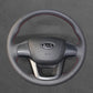 Griffowl Steering Wheel Cover for Bespoke Hatchback Kia Rio5 2012-2017. Perfect grip with our steering wheel wrap and custom interior touch.
